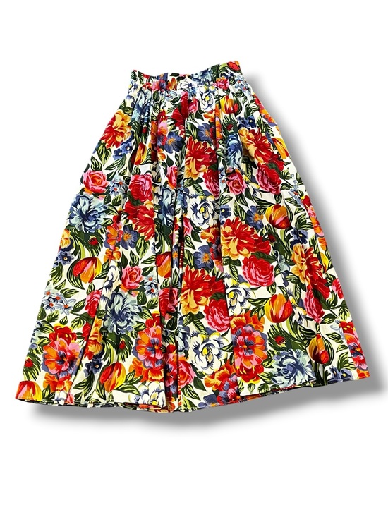 Bushwacker Dresses & Skirts - Vintage Bushwacker Maxi Skirt Medium Floral Print Pockets 80s/90s Cottagecore